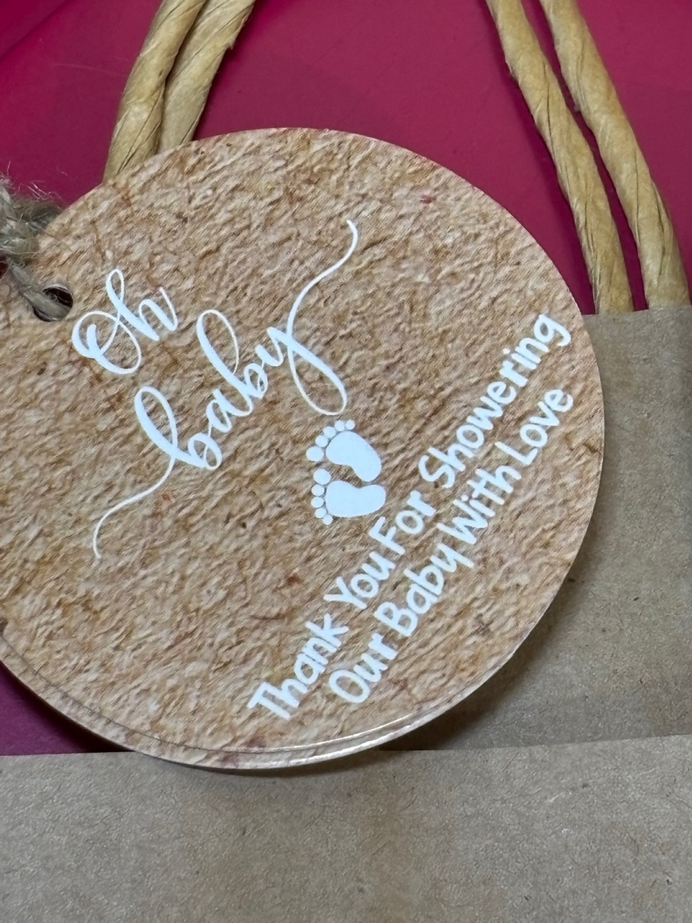Oh Baby Shower Favor Bags Set